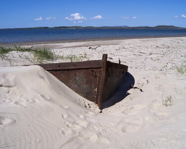 Beach shipwreck