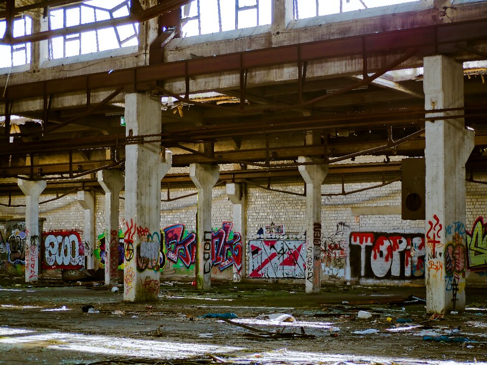 Old factory decay abandoned photo