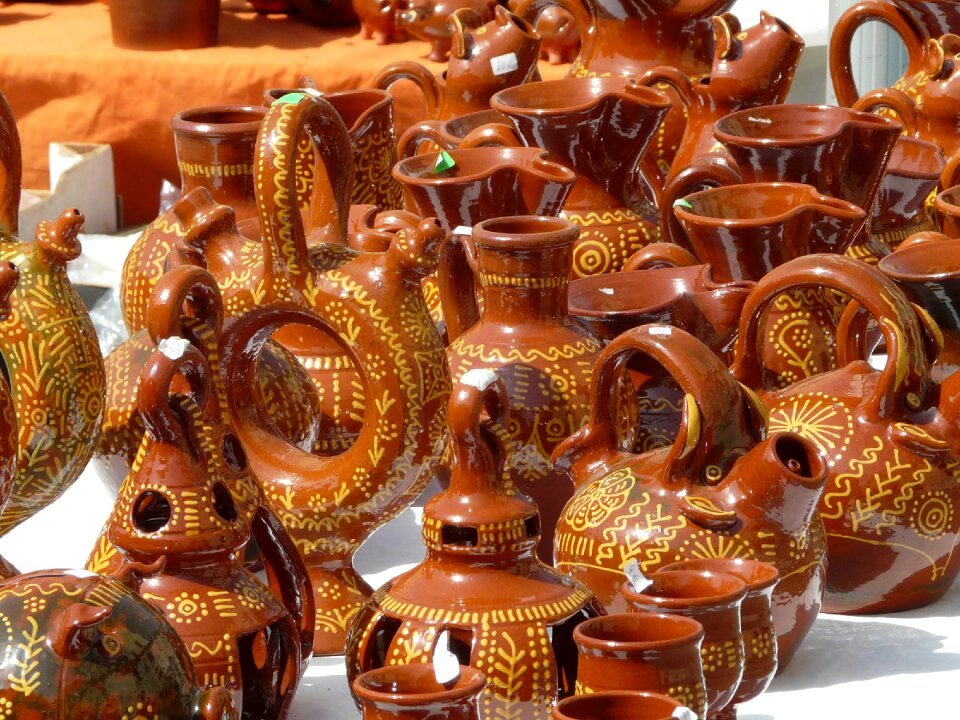 Crafts colorful ceramic