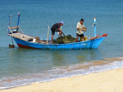 Fishing fishing boat vietnam photo