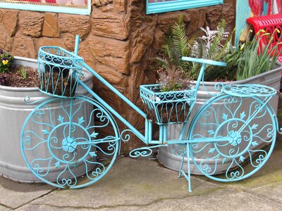 Bicycle blue old
