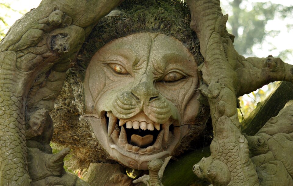 Divinity statue head