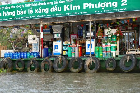 Mekong delta transport boat trip photo