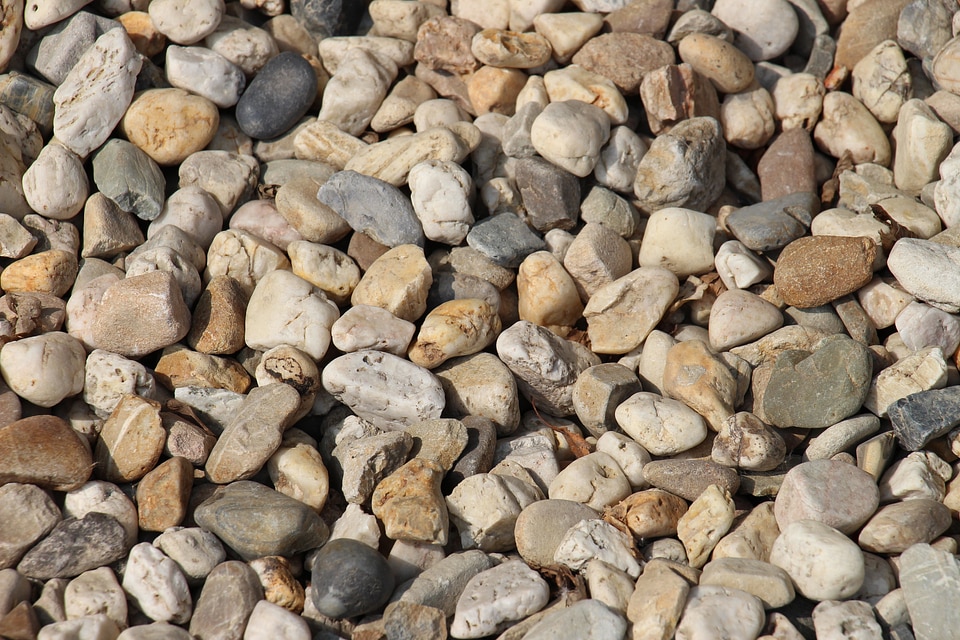 Sea background pebble