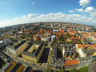 City aerial view palaces