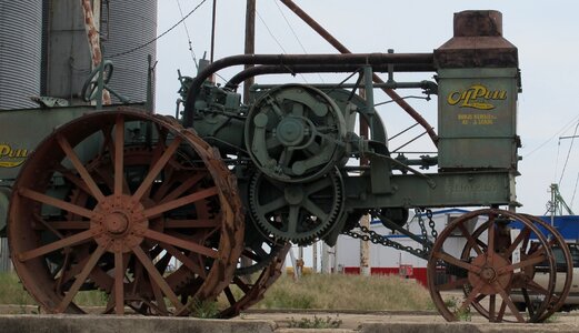 Machine agriculture antique photo