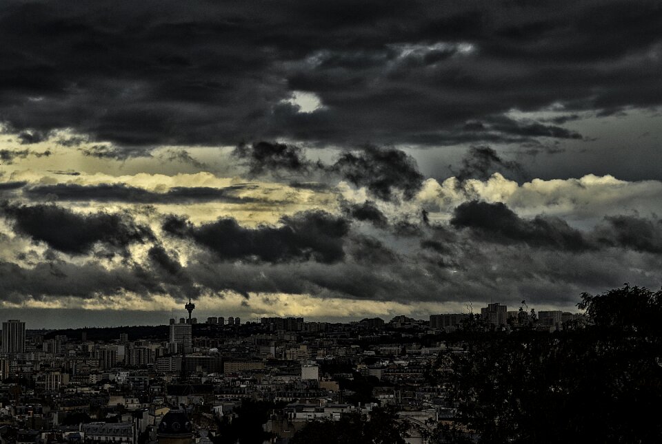 Cloudy landscape nature