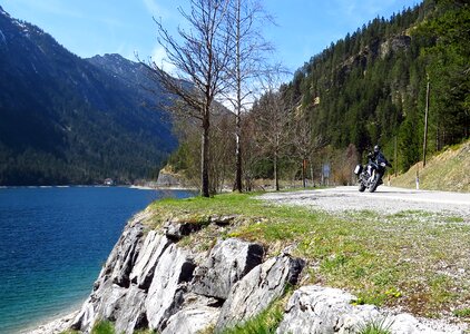 Motorcycle mountains alpine