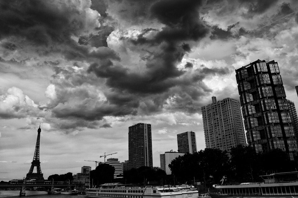 Black white architecture