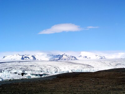 Volcanic rock mountains cold
