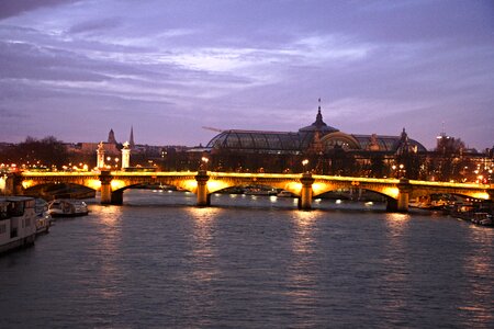 Palace yellow in the evening photo