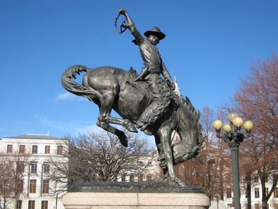 Statue city downtown