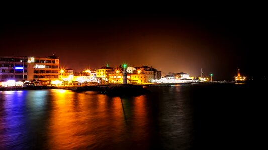 Night long exposure city