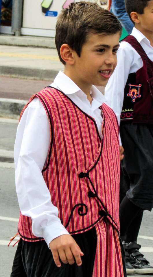 Marching traditional costume
