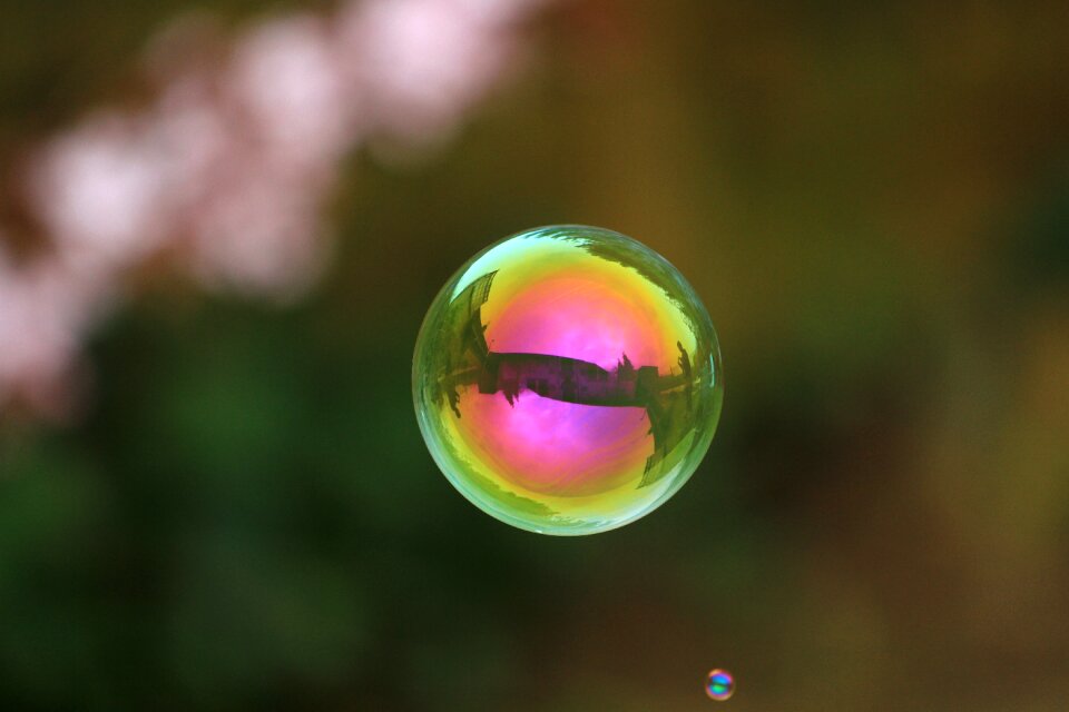 Ball float soapy water