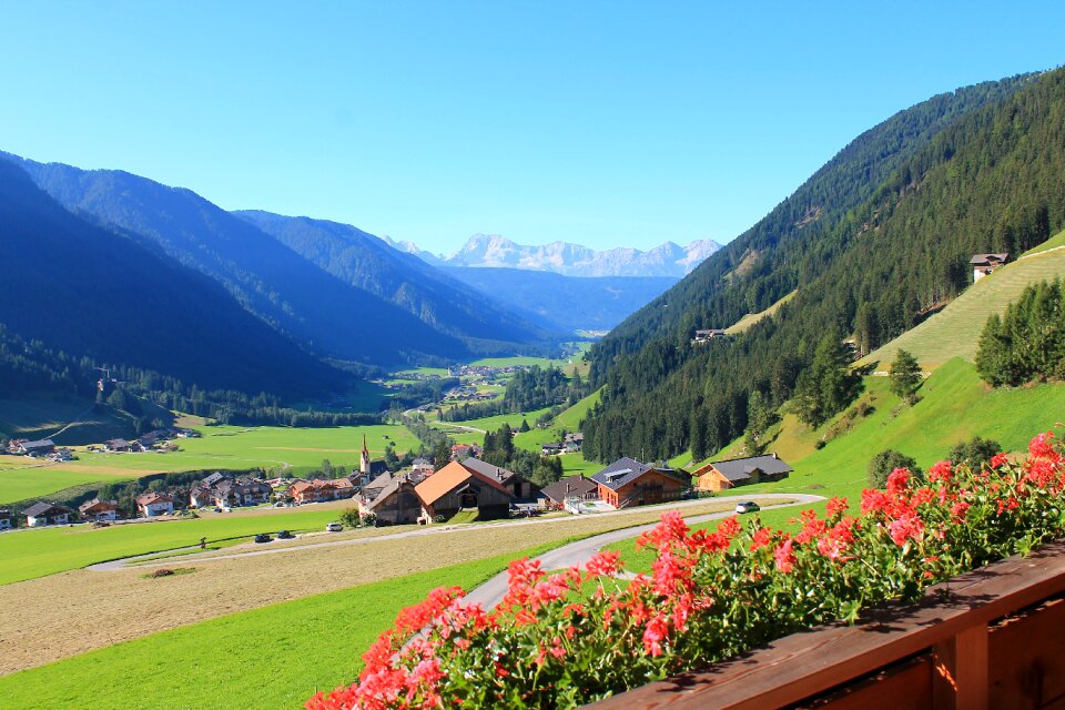 Dolomites mountains valley