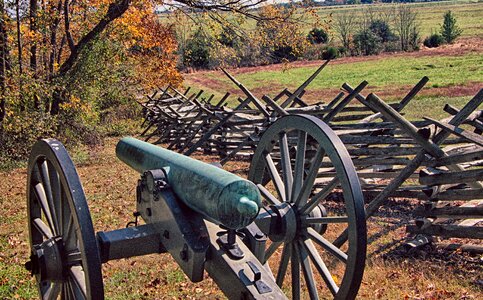 Civil artillery gettysburg photo