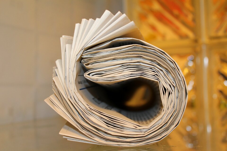 News newsprint read
