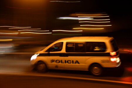 Police scanning car