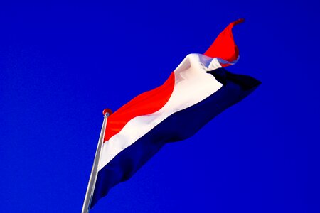 Holland wind waving flag photo