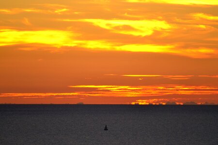 Sunrise sea spain photo