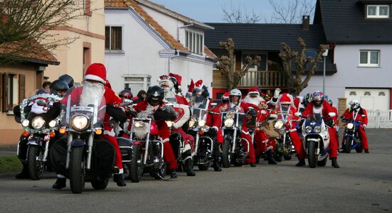 Motorcycles bikers red