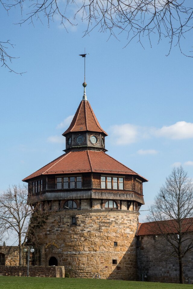 Esslingen thick tower castle