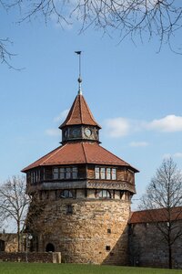Esslingen thick tower castle photo