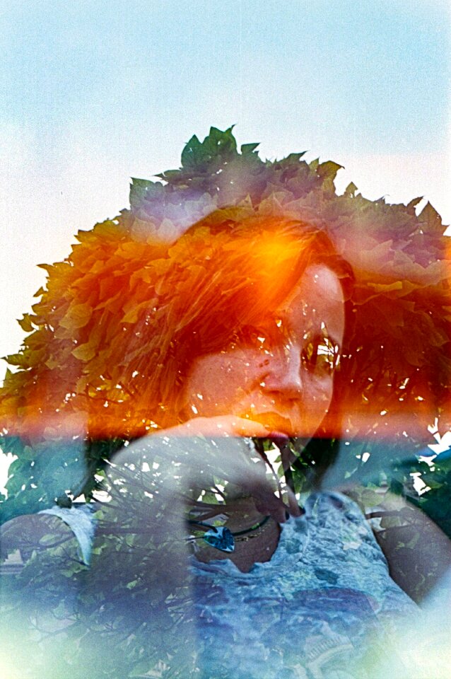 Accidental beauty girl portrait