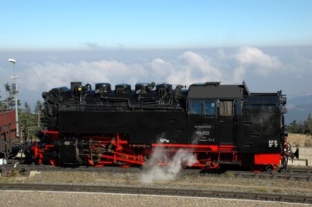 Landscape boulder narrow gauge railway photo