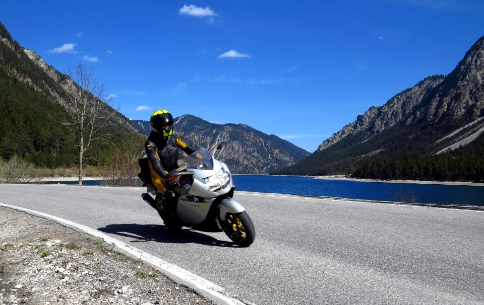 Motorcycle mountains alpine