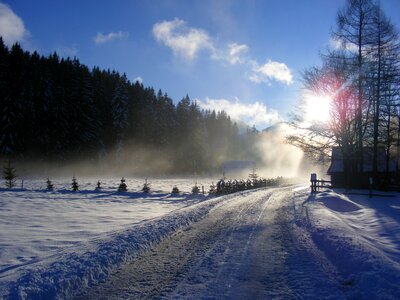 Chochołowska valley mountains tatra mountains in winter