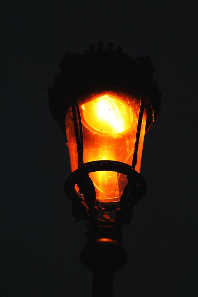 Lamp old dark photo