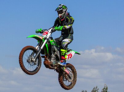 Competition action motorcycle