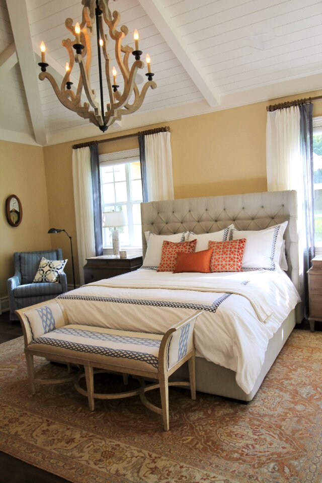 Interior brown bedroom