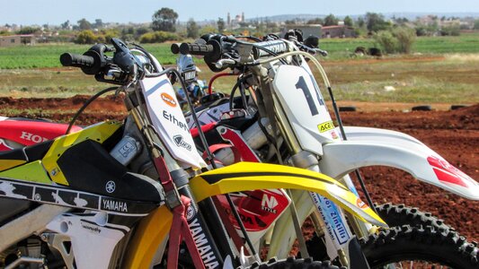 Motorcycle dirt extreme sports