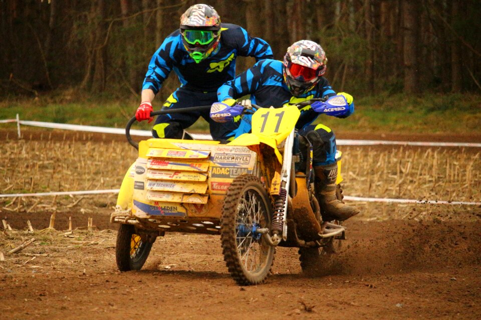 Motocross racing cross