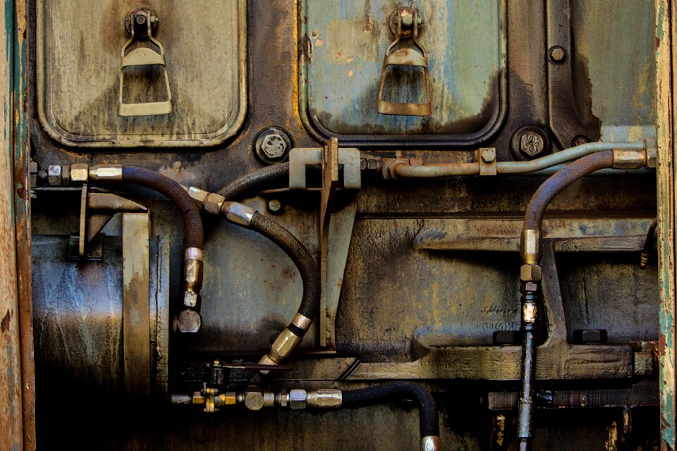 Vintage steam train smoke