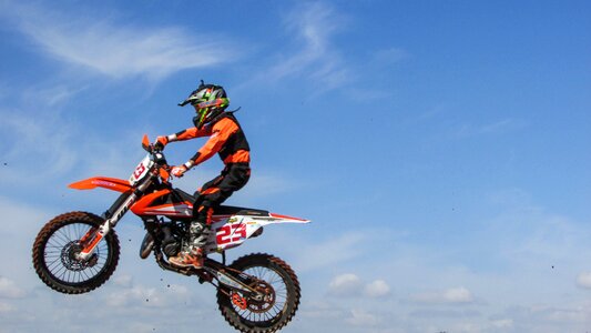 Competition action motorcycle