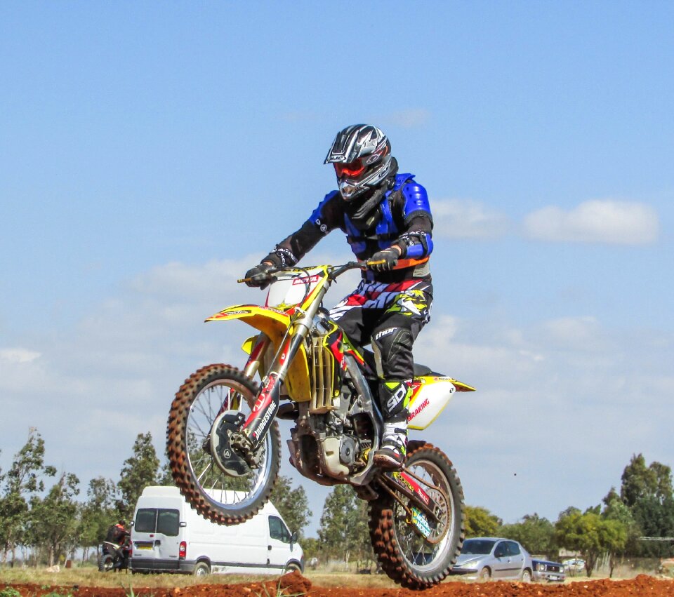 Competition action motorcycle