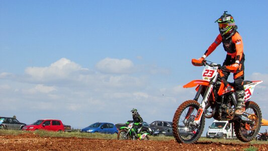 Competition action motorcycle