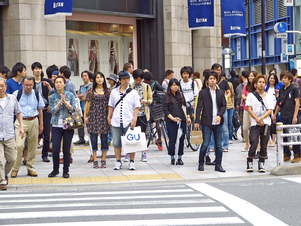 People urban building