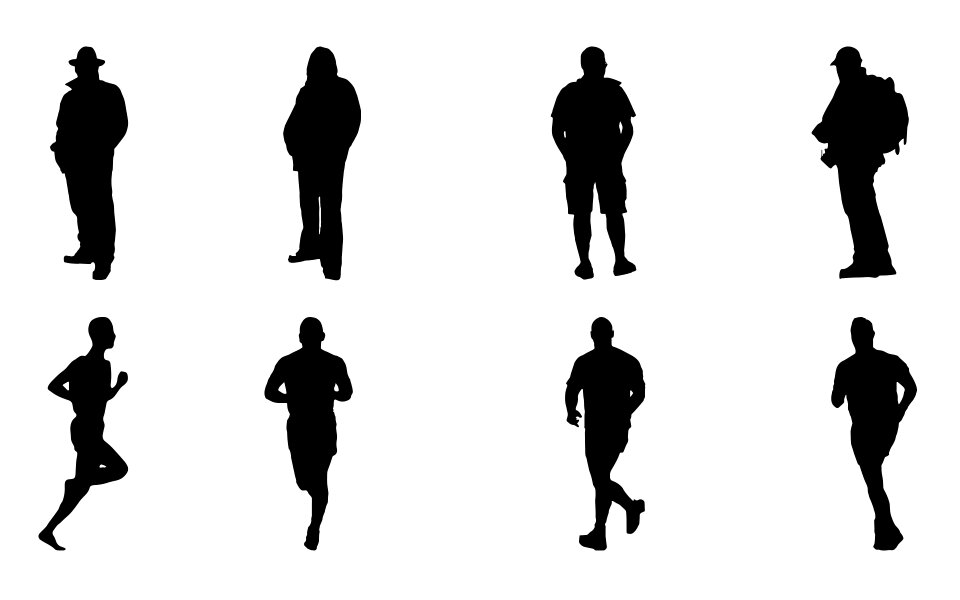 Man silhouette silhouette man black