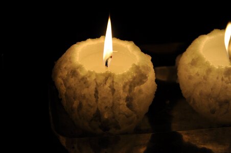 Low snowball candles