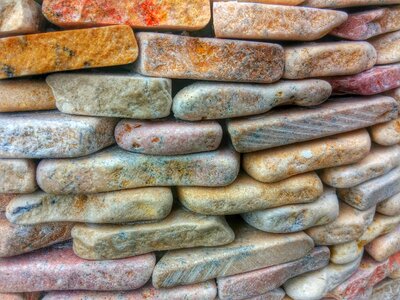 Italy pebbles layers