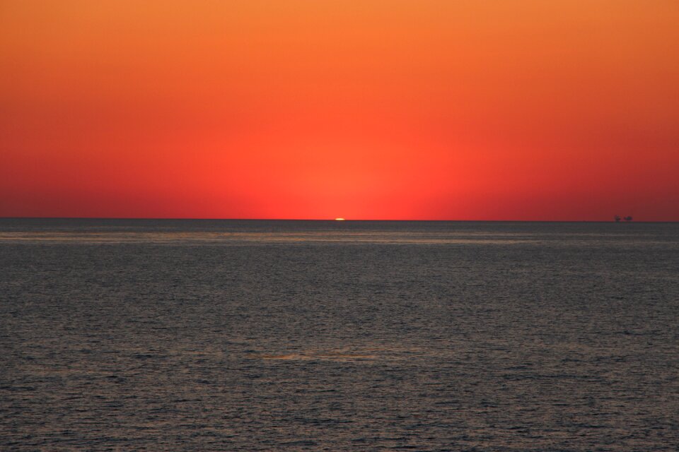 Dusk twilight orange