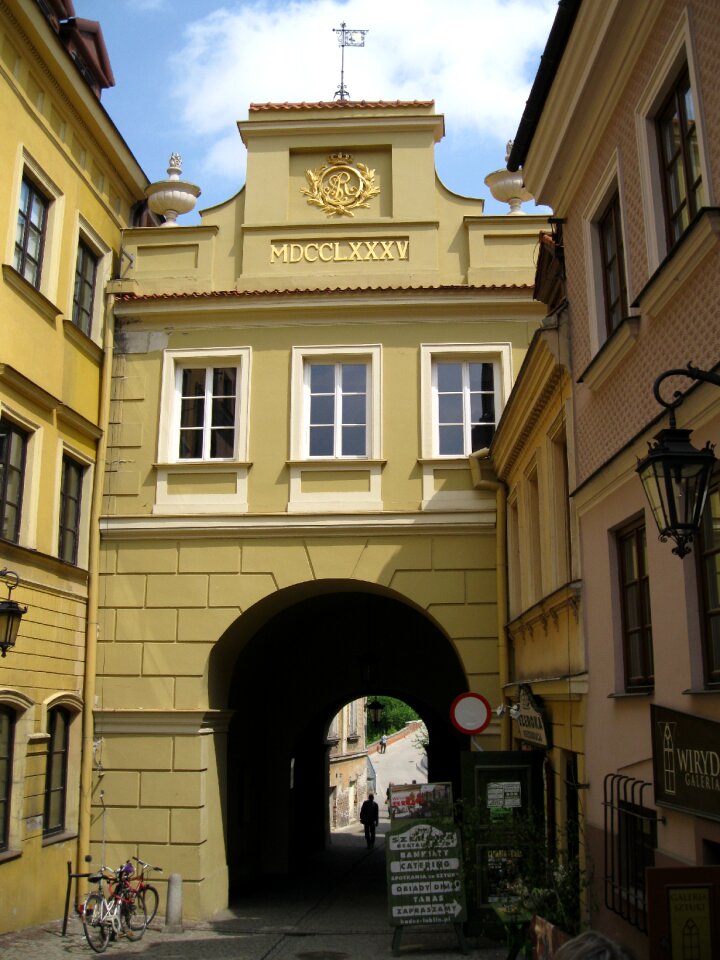 Lublin street the old town