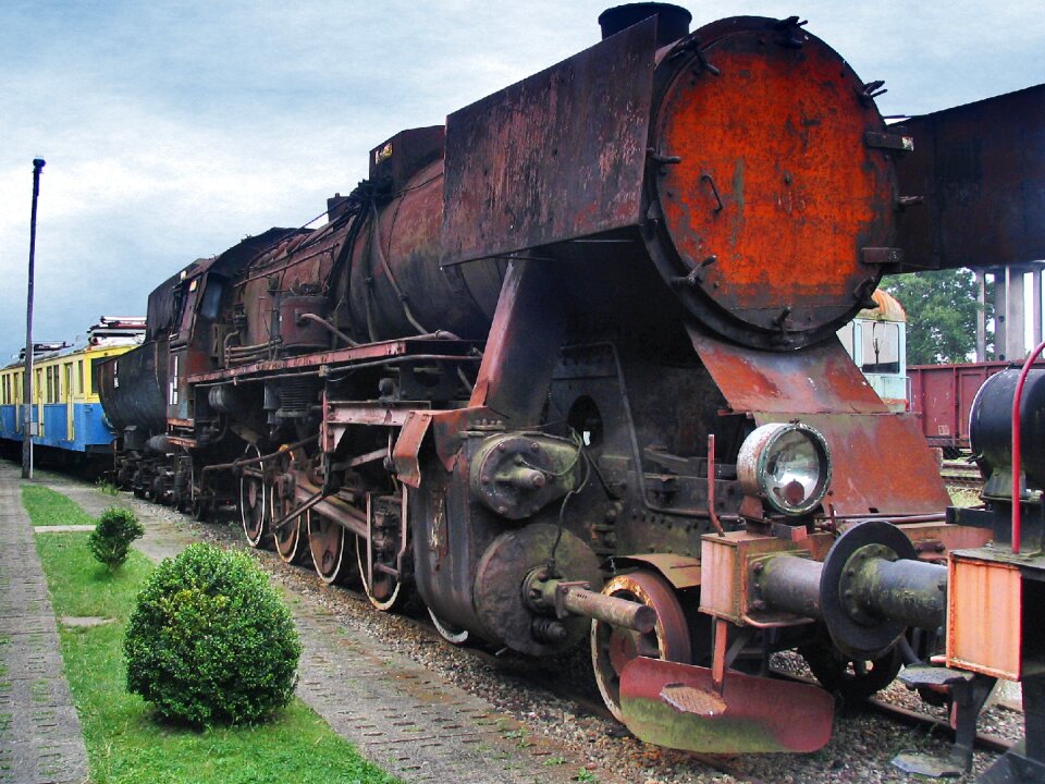 The museum train locomotive