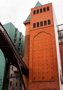 Hamburg facade bridge