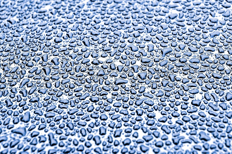 Raindrops water background